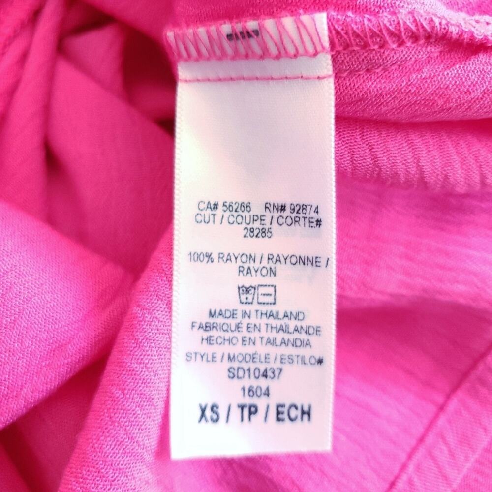 SPLENDID gauze box pleat back pink sleeveless shift tank dress Size XS NEW - Picture 6 of 7